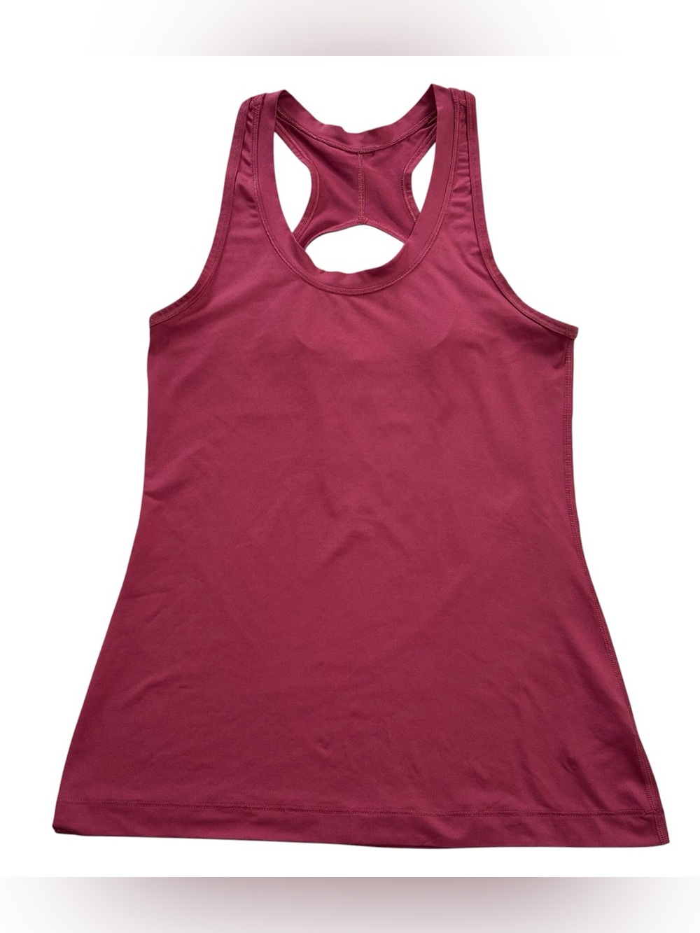 Athleta Nitro Tank Top Berry Red Keyhole Back Racerback Workout Women’s XS Gym